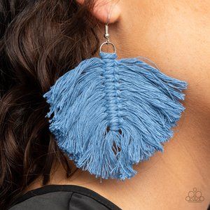 3+/$5 ea. Macrame Mamba - Blue